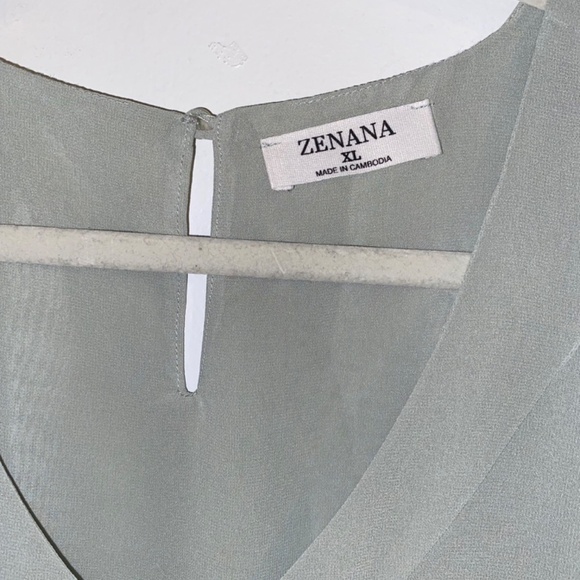Zenana size XL gray tank top beautiful - Picture 4 of 4